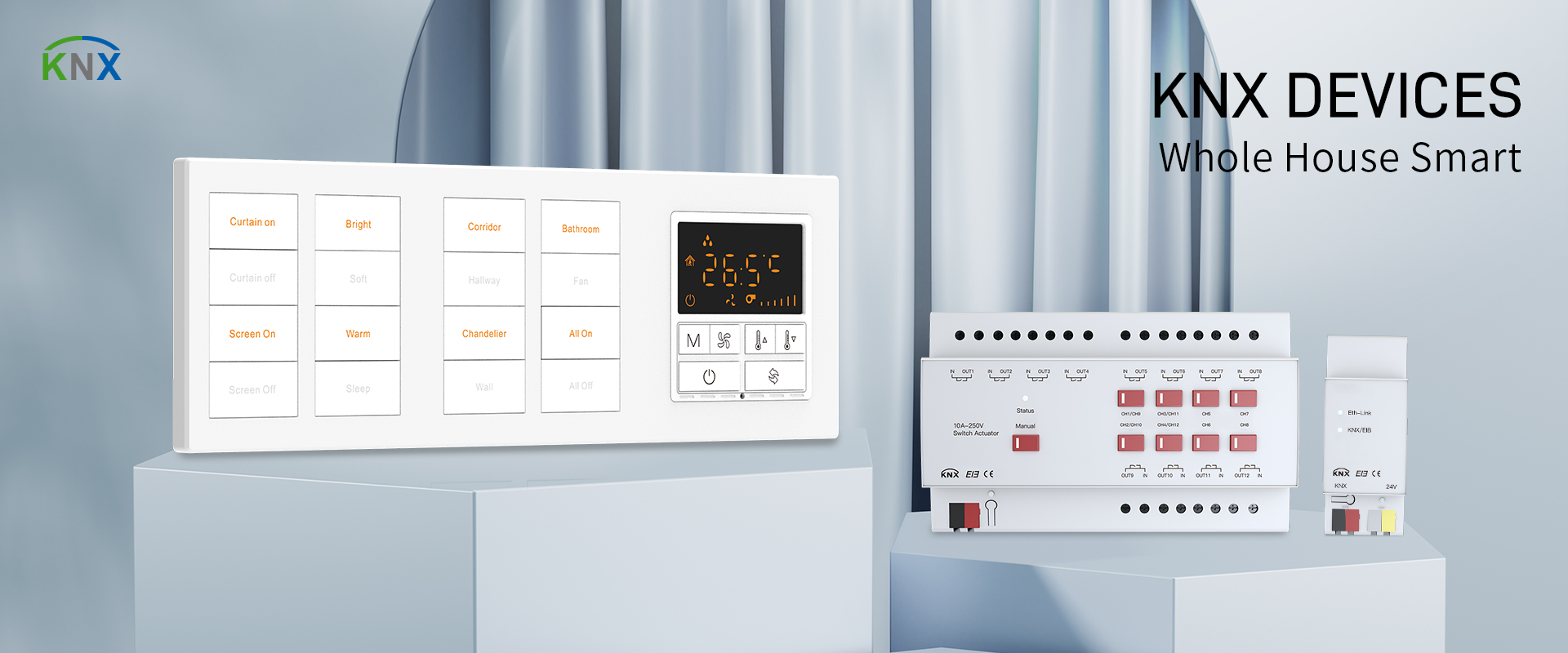 actionneur knx, syst&egrave;me knx, automatisation knx, dispositifs knx, contr&ocirc;leur knx, passerelle knx, capteur knx, capteur de mouvement, dispositif syst&egrave;me knx