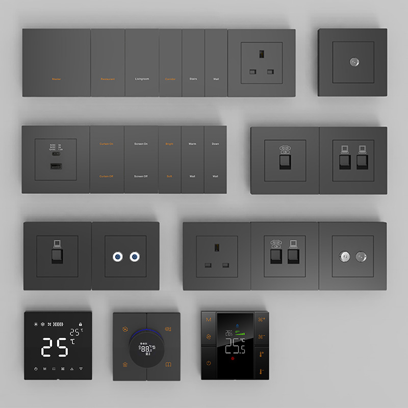  Knx interrupteur intelligent & thermostat & prise murale 