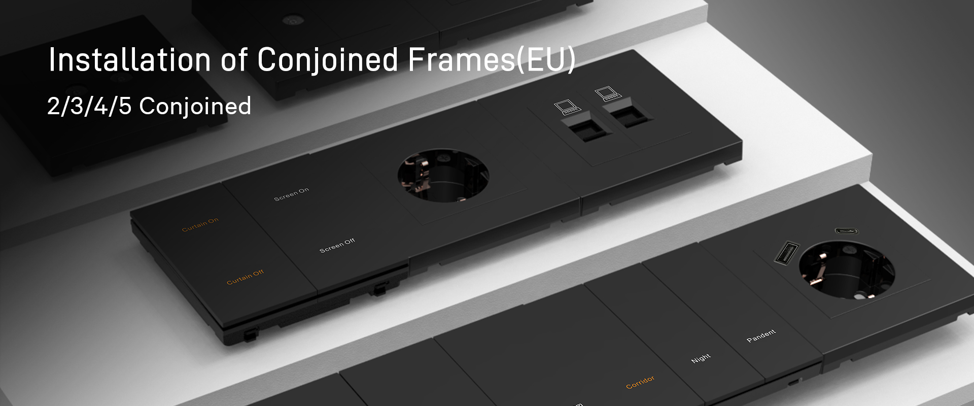 knx conjoined switch for EU standard